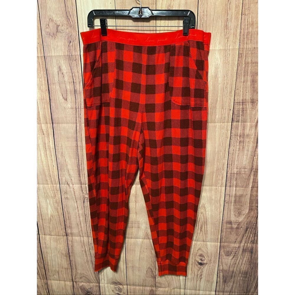 Victoria’s Secret PINK XXL red black pajama lounge pants bottoms
